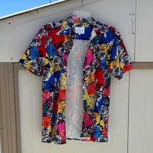 Fresh Prints of BelAir Multicolor Floral Small Shirt
